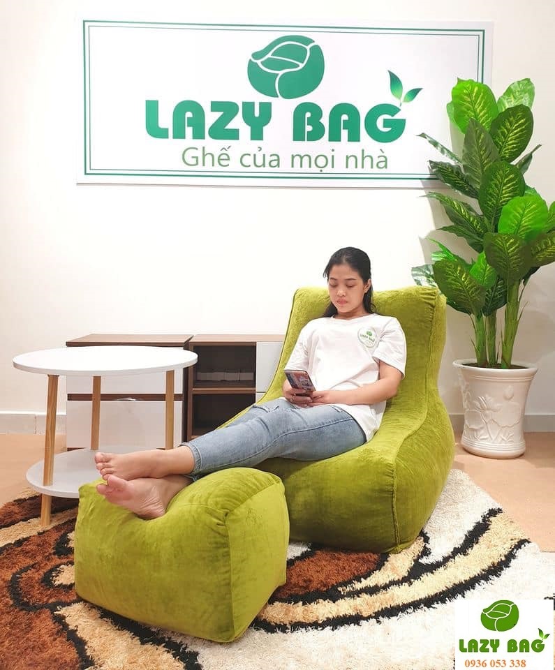   Ghế lười sofa size M vải nhung Hàn Quốc