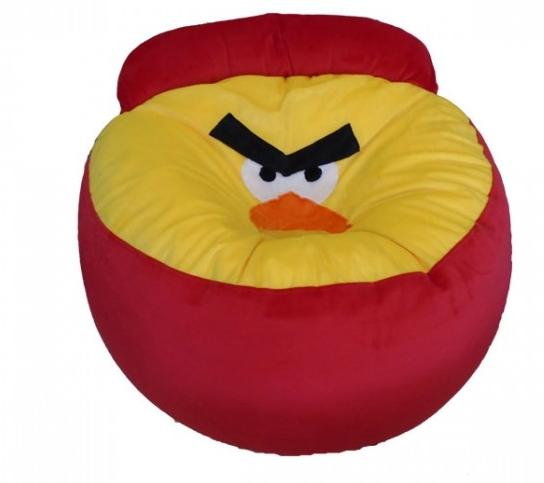   Ghế lười Angry Bird (80 x 30cm) vải Nhung lạnh Hàn Quốc