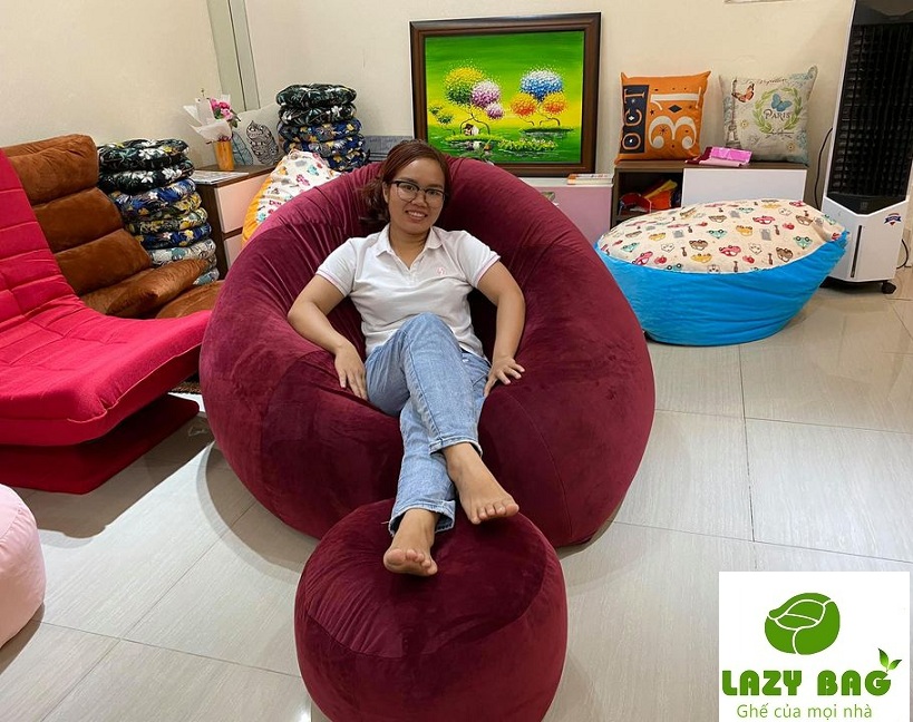     Ghế lười  giọt nước XXL ( 1m  x 1,5m)  Nhung Lạnh Hàn Quốc