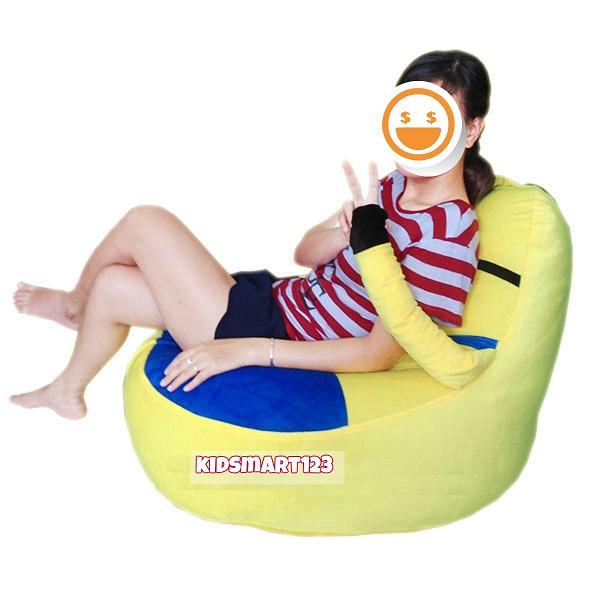 Gối lười quả lê Minion (90 x120cm) vải Nhung lạnh Hàn Quốc