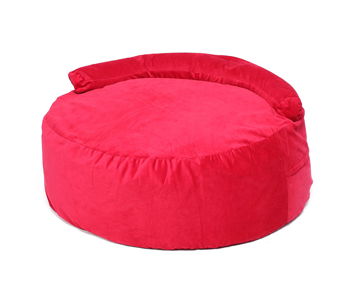 Gối lười trụ tròn tựa lưng (95x45cm) vải Nhung Lạnh Hàn Quốc